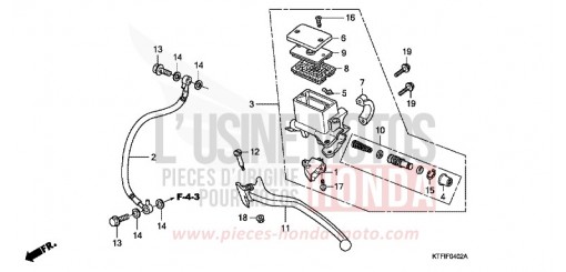 MAITRE-CYLINDRE FREIN AR. (SH125/R/150/R) SH125A de 2010